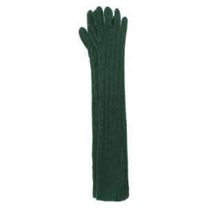 Шерстяные перчатки Dries Van Noten. Цвет: зелёный