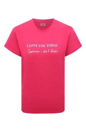 Хлопковая футболка Seven Lab. Цвет: розовый