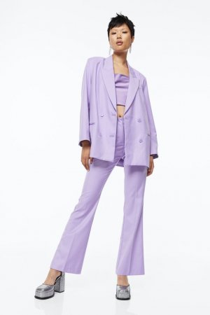 Расклешенные брюки , светло-фиолетовый H&M