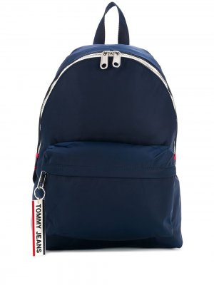 Рюкзак с логотипами на лямках Tommy Jeans. Цвет: синий