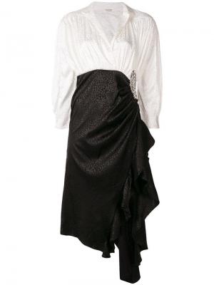 Асимметричное платье-рубашка Dodo Bar Or. Цвет: черный