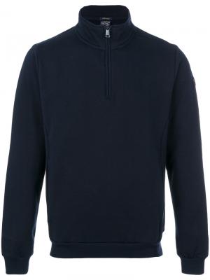 Пуловер с воротником на молнии Paul & Shark. Цвет: синий