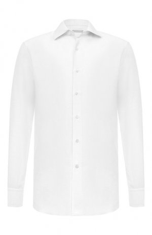 Льняная рубашка Stefano Ricci. Цвет: белый