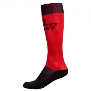 Носки хоккейные Mad Guy Strike High красный/черный (35-37). Цвет: красный/черный