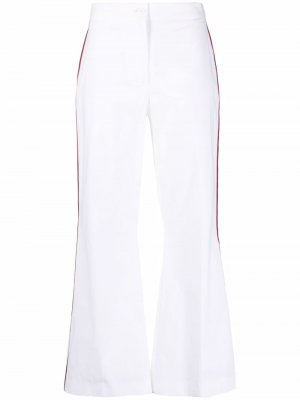 Расклешенные брюки с завышенной талией Boutique Moschino. Цвет: белый