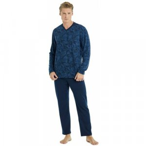 Пижама , размер L, синий BlackSpade. Цвет: темно-синий/синий