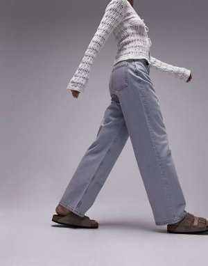 Неуклюжие джинсы-бочонки суперотбеленного цвета Topshop