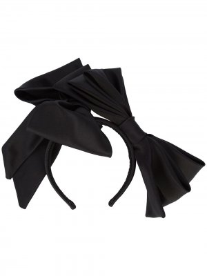 Ободок для волос с двумя бантами Dolce & Gabbana. Цвет: черный