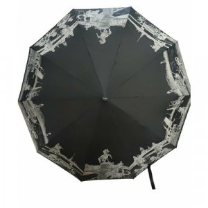 Мини-зонт , черный Samsonite. Цвет: черный
