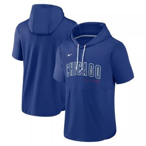 Мужская толстовка с короткими рукавами и пуловером Royal Chicago Cubs Springer Team Nike