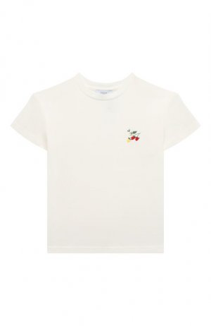 Хлопковая футболка Paade Mode. Цвет: белый