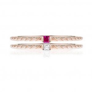 Женское кольцо из стерлингового серебра 1930 года с розовым золотом SAHA16016 Morellato