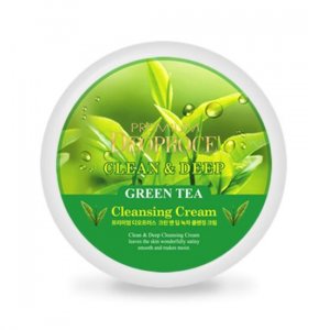 Premium Clean and Deep Green Tea Cleansing Cream 300g - Очищающий крем с глубоким зеленым чаем Deoproce