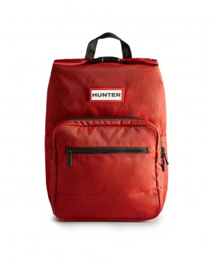 Красный женский рюкзак с внешним карманом на молнии , Hunter