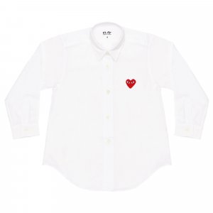 Рубашка на пуговицах PLAY, цвет Белый Comme des Garçons