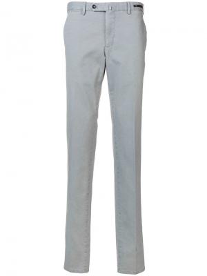 Классические брюки кроя слим Pt01. Цвет: серый