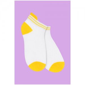 Носки детские Лужок (набор 3 пары) размеры 29-31 Натали. Цвет: желтый/зеленый/белый
