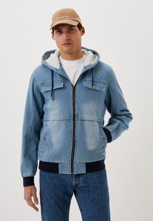 Куртка джинсовая Limarsini. Цвет: голубой