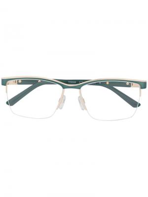 Rectangular shaped glasses Cazal. Цвет: зеленый