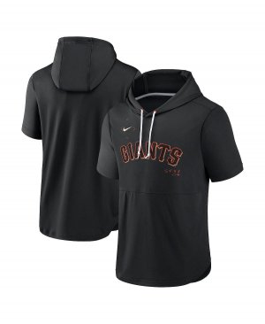 Мужской черный пуловер с капюшоном San Francisco Giants Springer Team короткими рукавами Nike