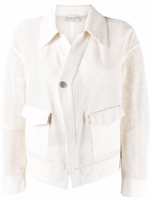 Куртка с перфорацией Maison Ullens. Цвет: белый