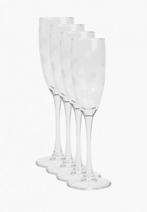 Набор бокалов Luminarc для шампанского, ЛАУНЖ КЛАБ, 4 шт. по  170 мл. Цвет: прозрачный