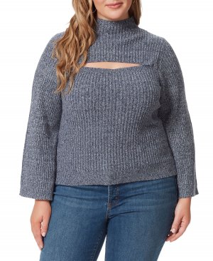 Модный свитер больших размеров Kaida с вырезом Jessica Simpson