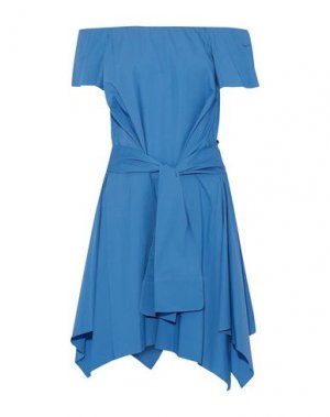 Короткое платье HALSTON. Цвет: синий