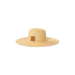 Соломенная шляпа Rose LÉAH. Цвет: бежевый