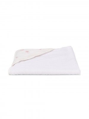 Полотенце с капюшоном Baby Dior. Цвет: белый