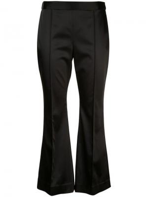 Укороченные расклешенные брюки Rosetta Getty. Цвет: черный