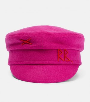 Фетровая шапка из смесовой шерсти Ruslan Baginskiy, розовый BAGINSKIY