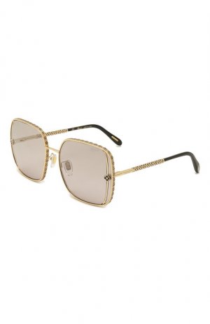 Солнцезащитные очки Chopard. Цвет: золотой