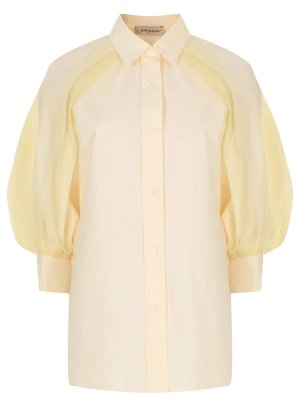 Блуза хлопковая GENTRYPORTOFINO. Цвет: желтый