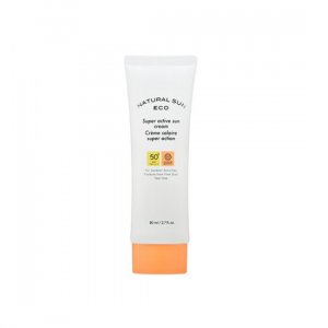 THE FACE SHOP Natural Sun Eco Super Active Солнцезащитный крем SPF50 + PA ++++ 80 мл