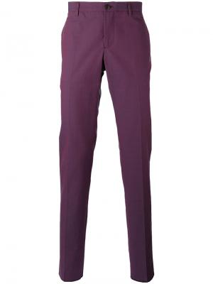 Классические брюки чинос Etro. Цвет: розовый и фиолетовый