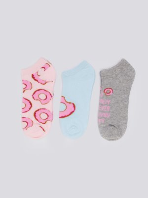 Набор коротких носков (3 пары в комплекте) zolla. Цвет: лиловый