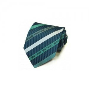 Полосатый галстук в бирюзово-зеленых тонах 824812 Roberto Cavalli. Цвет: зеленый