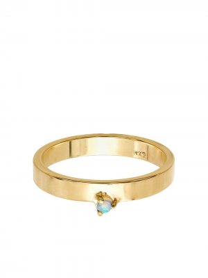 Золотое кольцо с опалом WWAKE. Цвет: золотистый
