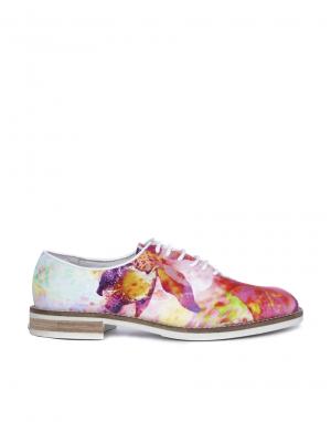 Парусиновые туфли с цветочным принтом на плоской подошве  Charlotte 5 Swear. Цвет: розовый с цветочным принтом