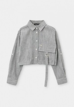 Блуза Locoloco All For Junior. Цвет: серый