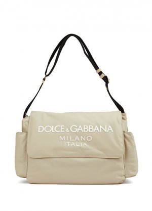 Бежево-белая сумка для ухода за ребенком Dolce&Gabbana