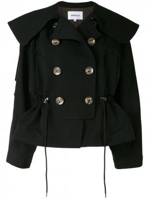 Двубортная куртка Enföld. Цвет: черный