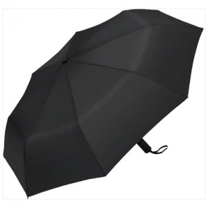 Зонт-полуавтоматический , черный Smart. Цвет: черный