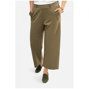 Широкие женские брюки, летние брюки больших размеров, классические свободные Margittes. Цвет: горчичный