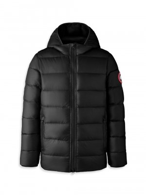 Пуховая стеганая куртка-пуховик Crofton для маленьких детей и малышей , черный Canada Goose