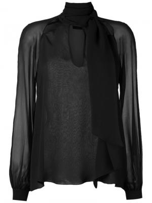 Silk shirt Giuliana Romanno. Цвет: чёрный