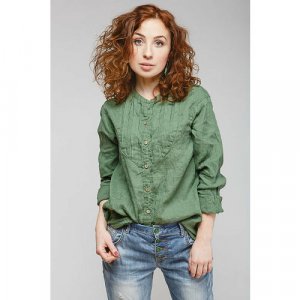 Блуза , размер 56-58, зеленый Kayros. Цвет: зеленый