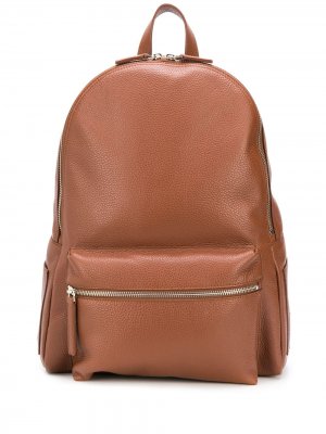 Рюкзак с тисненым узором Orciani. Цвет: коричневый