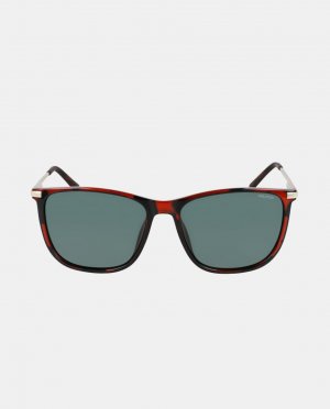 Двухцветные солнцезащитные очки черепаховой расцветки в квадратной оправе с поляризованными линзами , мультиколор Nautica